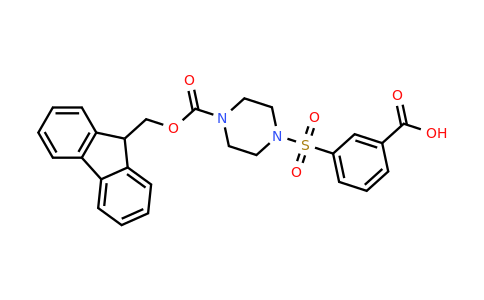 CAS 2172553-68-1 | 3-[(4-{[(9H-fluoren-9-yl)methoxy]carbonyl}piperazin-1-yl)sulfonyl]benzoic acid