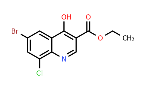 CAS 217316-19-3 | Ethyl 6-bromo-8-chloro-4-hydroxyquinoline-3-carboxylate