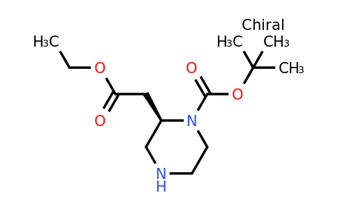 CAS 2173637-28-8 | (3R)-Ethoxycarbonylmethyl-piperazine-1-carboxylic acid tert-butyl ester