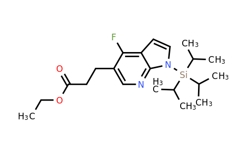 CAS 2173991-91-6 | ethyl 3-{4-fluoro-1-[tris(propan-2-yl)silyl]-1H-pyrrolo[2,3-b]pyridin-5-yl}propanoate