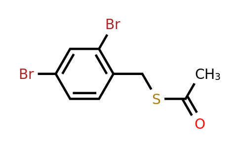 CAS 2173996-26-2 | 1-{[(2,4-dibromophenyl)methyl]sulfanyl}ethan-1-one