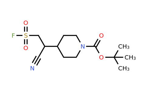 CAS 2174001-87-5 | tert-butyl 4-[1-cyano-2-(fluorosulfonyl)ethyl]piperidine-1-carboxylate