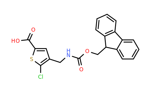 CAS 2174002-02-7 | 5-chloro-4-[({[(9H-fluoren-9-yl)methoxy]carbonyl}amino)methyl]thiophene-2-carboxylic acid