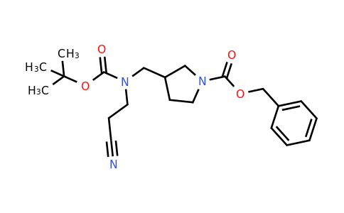 CAS 2176506-23-1 | benzyl 3-[[tert-butoxycarbonyl(2-cyanoethyl)amino]methyl]pyrrolidine-1-carboxylate