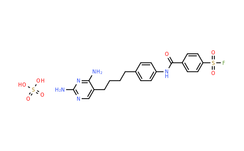 CAS 21877-95-2 | 4-((4-(4-(2,4-Diaminopyrimidin-5-yl)butyl)phenyl)carbamoyl)benzene-1-sulfonyl fluoride sulfate