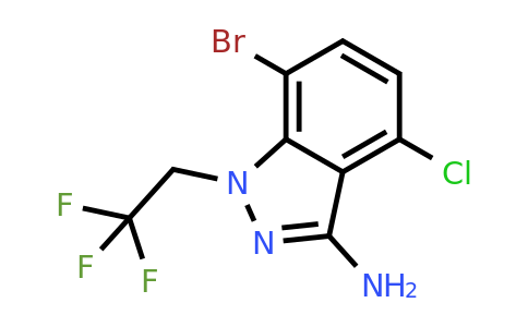 CAS 2189684-52-2 | 7-bromo-4-chloro-1-(2,2,2-trifluoroethyl)indazol-3-amine