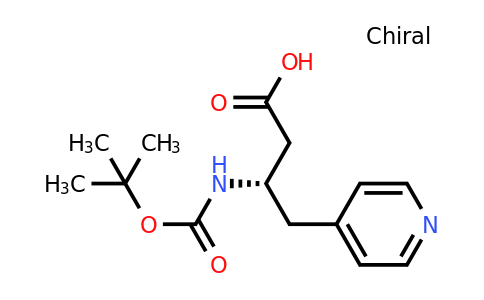 CAS 219297-13-9 | (S)-3-((tert-Butoxycarbonyl)amino)-4-(pyridin-4-yl)butanoic acid