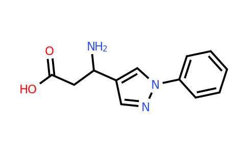 CAS 21936-99-2 | 3-amino-3-(1-phenyl-1H-pyrazol-4-yl)propanoic acid