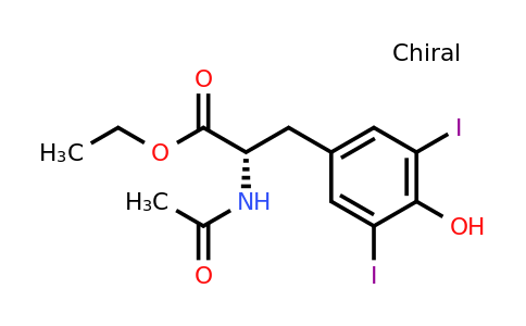 CAS 21959-36-4 | (S)-Ethyl 2-acetamido-3-(4-hydroxy-3,5-diiodophenyl)propanoate