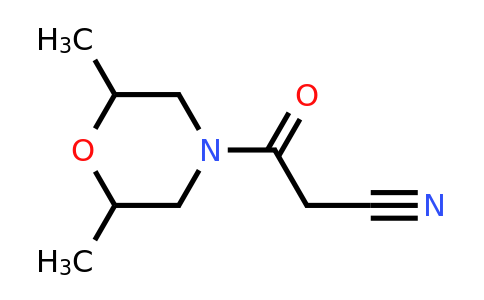 CAS 219620-30-1 | 3-(2,6-Dimethylmorpholin-4-yl)-3-oxopropanenitrile