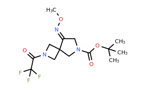 CAS 219680-57-6 | tert-butyl 8-(methoxyimino)-2-(2,2,2-trifluoroacetyl)-2,6-diazaspiro[3.4]octane-6-carboxylate