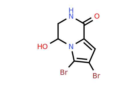 CAS 219783-00-3 | 6,7-dibromo-4-hydroxy-1H,2H,3H,4H-pyrrolo[1,2-a]pyrazin-1-one