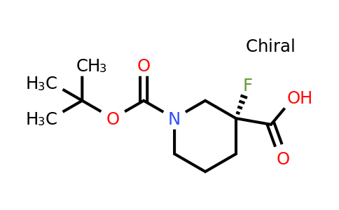 CAS 2198312-11-5 | (3R)-1-[(tert-butoxy)carbonyl]-3-fluoropiperidine-3-carboxylic acid