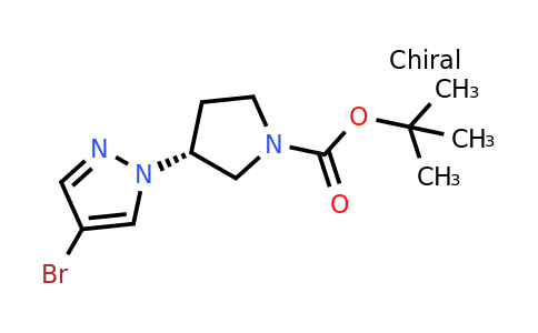 CAS 2198312-46-6 | tert-butyl (3R)-3-(4-bromo-1H-pyrazol-1-yl)pyrrolidine-1-carboxylate