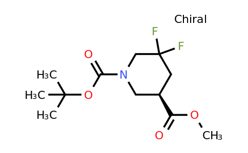 CAS 2198312-55-7 | 1-tert-butyl 3-methyl (3R)-5,5-difluoropiperidine-1,3-dicarboxylate