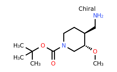 CAS 219975-90-3 | tert-butyl trans-4-(aminomethyl)-3-methoxypiperidine-1-carboxylate