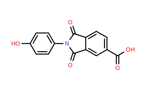 CAS 22005-25-0 | 2-(4-Hydroxyphenyl)-1,3-dioxoisoindoline-5-carboxylic acid