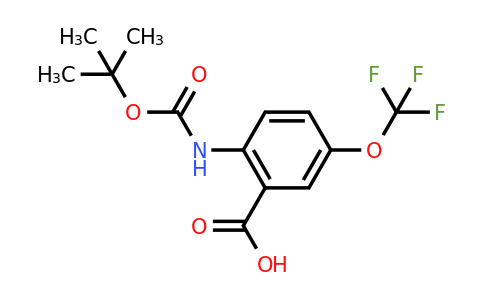 CAS 220107-35-7 | 2-[(Tert-butoxycarbonyl)amino]-5-(trifluoromethoxy)benzoic acid