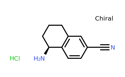 CAS 2203616-75-3 | (S)-5-Amino-5,6,7,8-tetrahydronaphthalene-2-carbonitrile hydrochloride