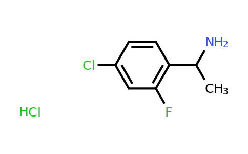 CAS 2206608-00-4 | 1-(4-Chloro-2-fluoro-phenyl)-ethylamine hydrochloride