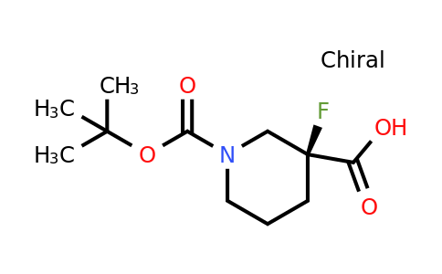 CAS 2218467-83-3 | (3S)-1-[(tert-butoxy)carbonyl]-3-fluoropiperidine-3-carboxylic acid