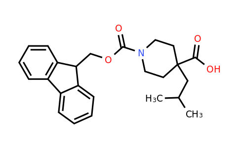 CAS 2219379-22-1 | 1-{[(9H-fluoren-9-yl)methoxy]carbonyl}-4-(2-methylpropyl)piperidine-4-carboxylic acid
