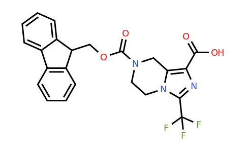 CAS 2219418-86-5 | 7-{[(9H-fluoren-9-yl)methoxy]carbonyl}-3-(trifluoromethyl)-5H,6H,7H,8H-imidazo[1,5-a]pyrazine-1-carboxylic acid