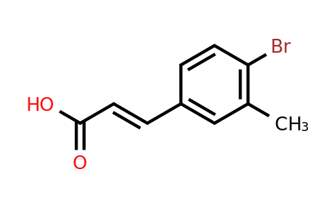 CAS 222028-65-1 | (2E)-3-(4-bromo-3-methylphenyl)prop-2-enoic acid