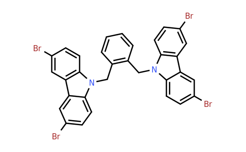 CAS 222166-46-3 | 1,2-Bis[(3,6-dibromo-9H-carbazol-9-yl)methyl]benzene