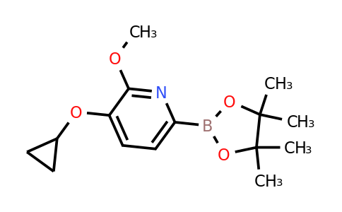 CAS 2222333-30-2 | 3-Cyclopropoxy-2-methoxy-6-(4,4,5,5-tetramethyl-1,3,2-dioxaborolan-2-YL)pyridine