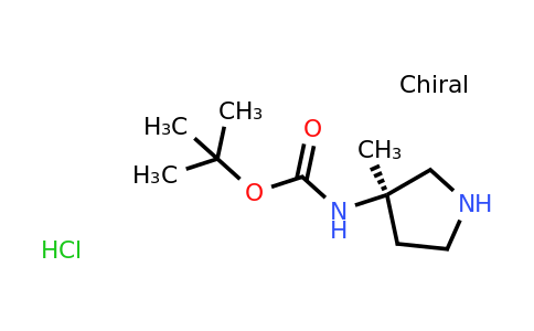 CAS 2222683-65-8 | (R)-(3-Methyl-pyrrolidin-3-yl)-carbamic acid tert-butyl ester hydrochloride