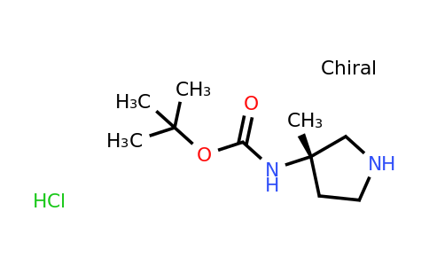 CAS 2222683-66-9 | (S)-(3-Methyl-pyrrolidin-3-yl)-carbamic acid tert-butyl ester hydrochloride