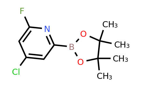 CAS 2223012-68-6 | (4-Chloro-6-fluoropyridin-2-YL)boronic acid pinacol ester