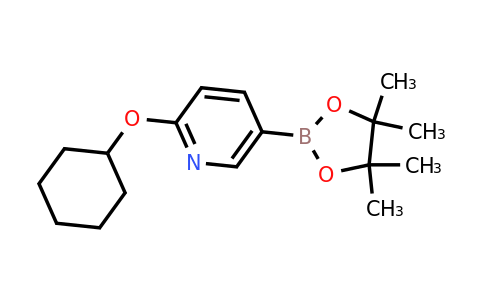 CAS 2223029-36-3 | 2-(Cyclohexyloxy)-5-(4,4,5,5-tetramethyl-1,3,2-dioxaborolan-2-YL)pyridine
