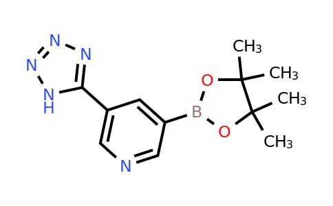 CAS 2223030-20-2 | 3-(4,4,5,5-Tetramethyl-1,3,2-dioxaborolan-2-YL)-5-(tetrazol-5-YL)pyridine