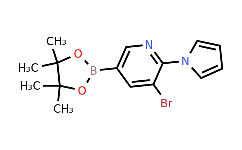 CAS 2223030-26-8 | 3-Bromo-2-(pyrrol-1-YL)-5-(4,4,5,5-tetramethyl-1,3,2-dioxaborolan-2-YL)pyridine