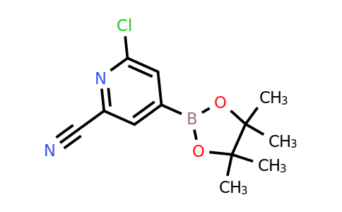 CAS 2223032-34-4 | 6-Chloro-4-(4,4,5,5-tetramethyl-1,3,2-dioxaborolan-2-YL)picolinonitrile