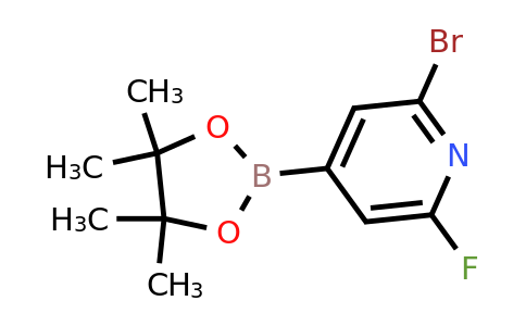 CAS 2223035-36-5 | 2-Bromo-6-fluoro-4-(4,4,5,5-tetramethyl-1,3,2-dioxaborolan-2-YL)pyridine