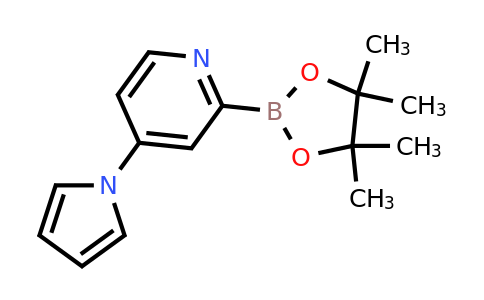 CAS 2223036-50-6 | 4-(1H-Pyrrol-1-YL)-2-(4,4,5,5-tetramethyl-1,3,2-dioxaborolan-2-YL)pyridine