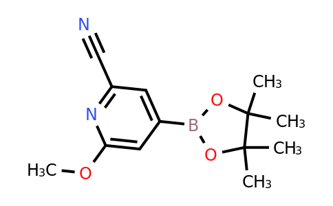 CAS 2223043-30-7 | 6-Methoxy-4-(4,4,5,5-tetramethyl-1,3,2-dioxaborolan-2-YL)picolinonitrile