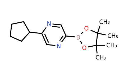 5-(Cyclopentyl)pyrazine-2-boronic acid pinacol ester