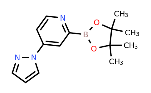 CAS 2223050-94-8 | 4-(1H-Pyrazol-1-YL)-2-(4,4,5,5-tetramethyl-1,3,2-dioxaborolan-2-YL)pyridine