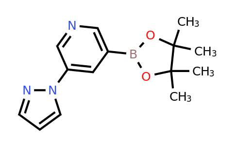 CAS 2223054-07-5 | 3-(Pyrazol-1-YL)-5-(4,4,5,5-tetramethyl-1,3,2-dioxaborolan-2-YL)pyridine