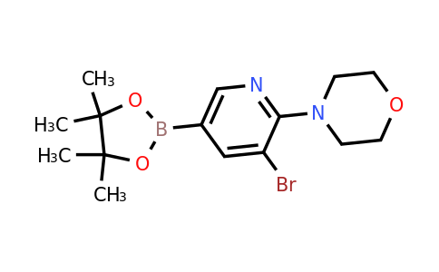 CAS 2223054-48-4 | 4-(3-Bromo-5-(4,4,5,5-tetramethyl-1,3,2-dioxaborolan-2-YL)pyridin-2-YL)morpholine