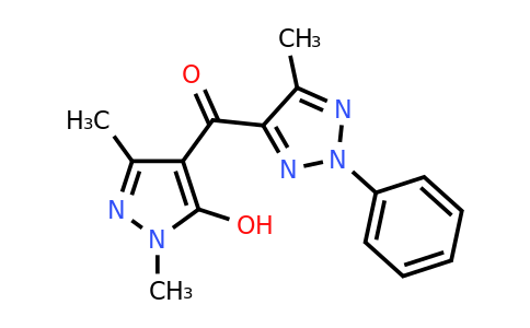 CAS 222540-45-6 | (5-Hydroxy-1,3-dimethyl-pyrazol-4-YL)(5-methyl-2-phenyl-1,2,3-triazol-4-YL)methanone