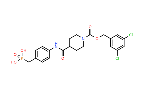 CAS 2225892-70-4 | (4-(1-(((3,5-Dichlorobenzyl)oxy)carbonyl)piperidine-4-carboxamido)benzyl)phosphonic acid