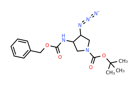 tert-butyl 3-azido-4-(benzyloxycarbonylamino)pyrrolidine-1-carboxylate