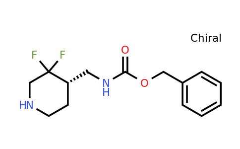 CAS 2227198-54-9 | benzyl N-{[(4S)-3,3-difluoropiperidin-4-yl]methyl}carbamate