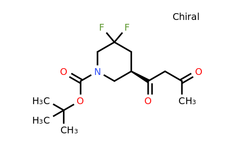 CAS 2227198-77-6 | tert-butyl (5R)-3,3-difluoro-5-(3-oxobutanoyl)piperidine-1-carboxylate