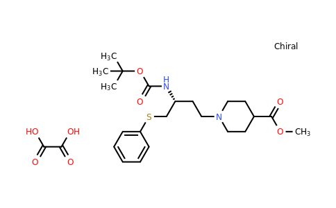 CAS 2227199-29-1 | methyl 1-[(3R)-3-{[(tert-butoxy)carbonyl]amino}-4-(phenylsulfanyl)butyl]piperidine-4-carboxylate; oxalic acid